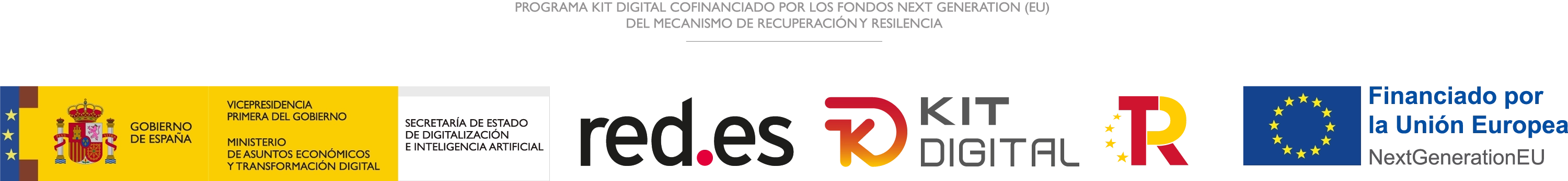 Gobierno de España, Red.es, Kit Digital, Plan de Recuperación y Unión Europea